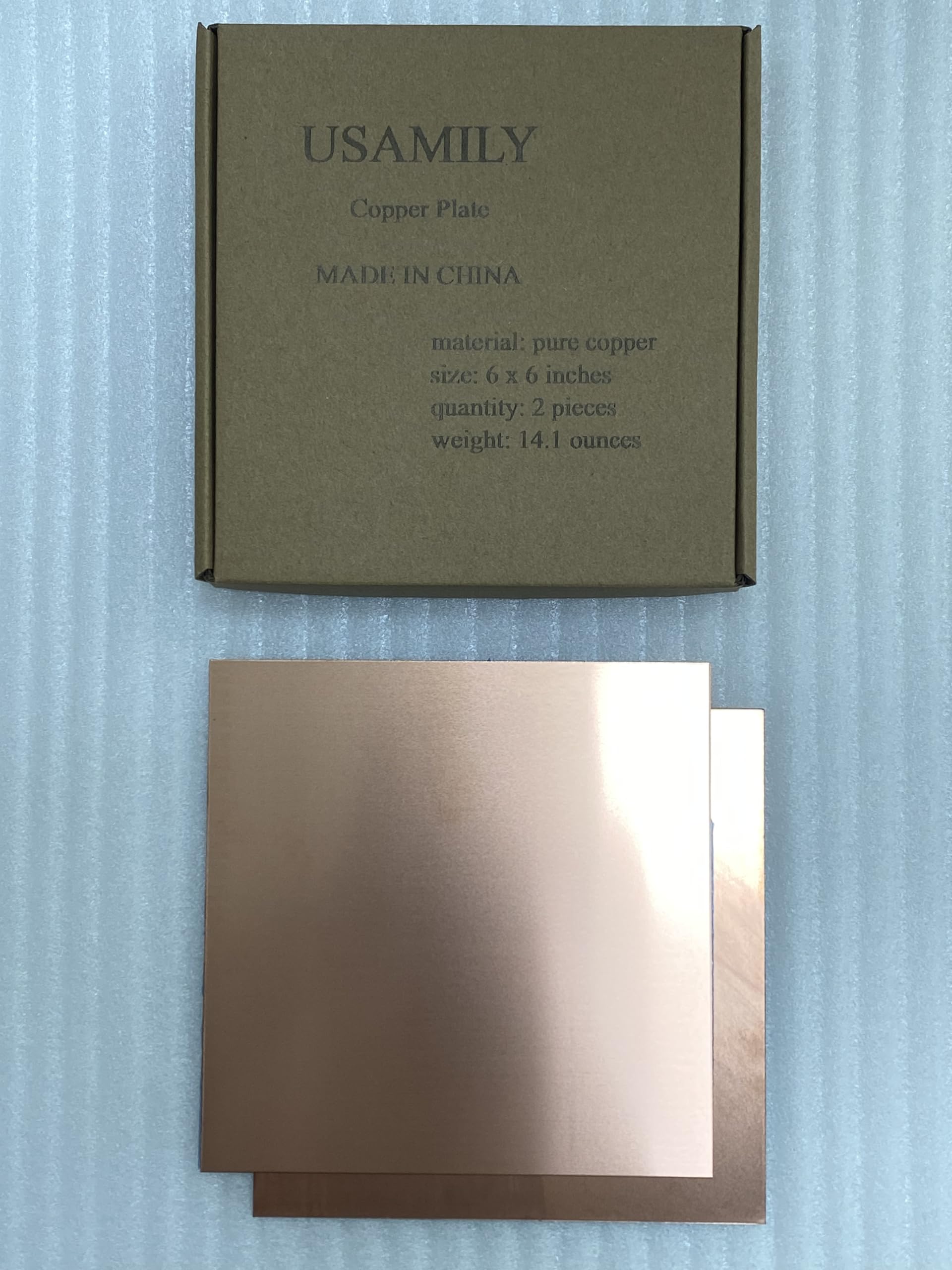 Amazon.com: USAMILY Pure Copper Sheet Plate 6